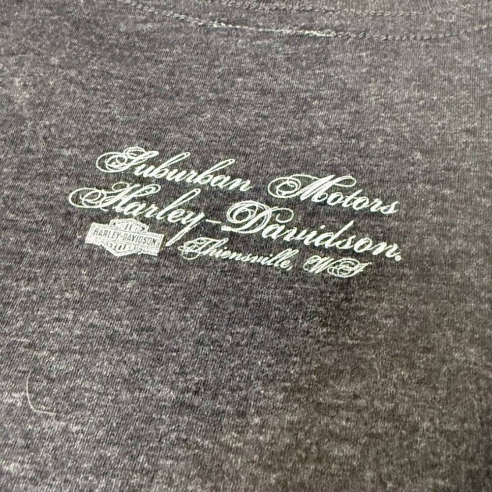 Harley Davidson Women's Black Short Sleeve Graphic Tee Shirt XL - Picture 5 of 5